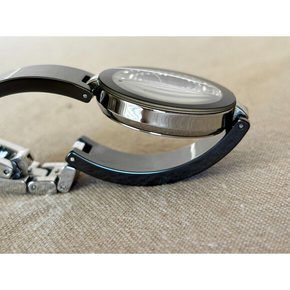 Anne Klein AK/1315 quartz black diamonds women's watch, working - Picture 6 of 6